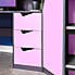 X Rocker Hideout Gaming High Sleeper Bunk Bed and Desk Pink undefined
