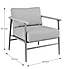 Arbour Industrial Self Assembly Textured Weave Chair Grey