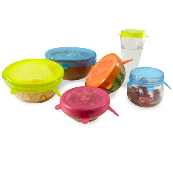 Pack of 6 Silicone Stretch Lids image 1 of 5