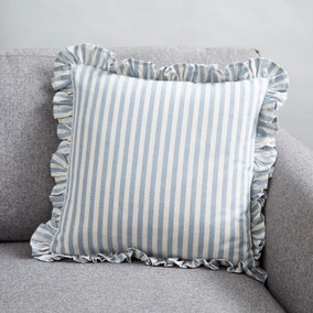 Frilled Stripe Cushion Cover