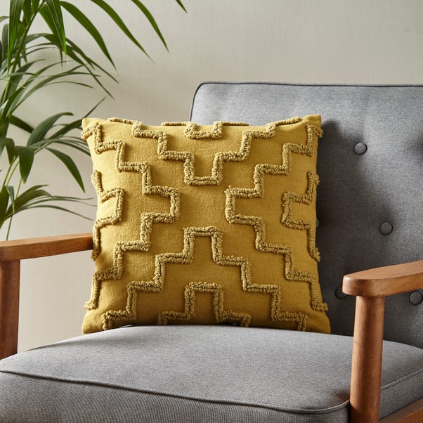 Loop Tufted Geometric Cushion Cover image 1 of 5