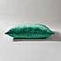 Crushed Velour Cushion Emerald undefined
