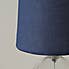 Cherie Glass Table Lamp Folkstone Blue