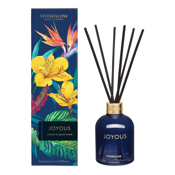 Verbena & Spiced Woods Joyous 150ml Reed Diffuser Blue