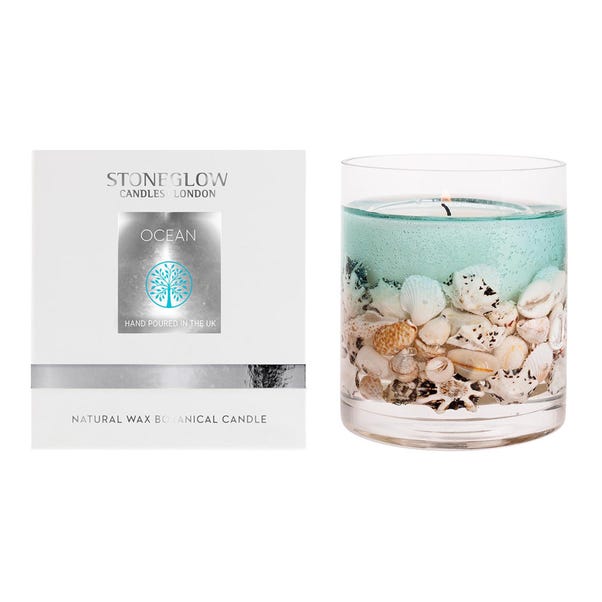Ocean Scented Wax Candle Blue