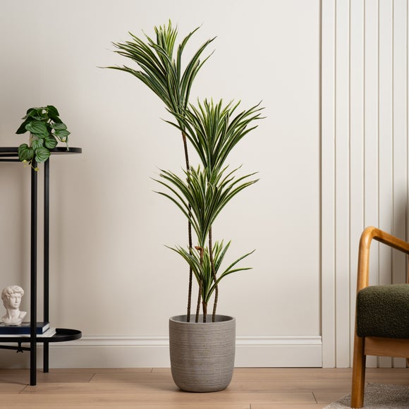 Artificial Real Touch Yucca Tree In Black Plant Pot