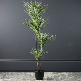 Artificial Real Touch Yucca Tree in Black Plant Pot