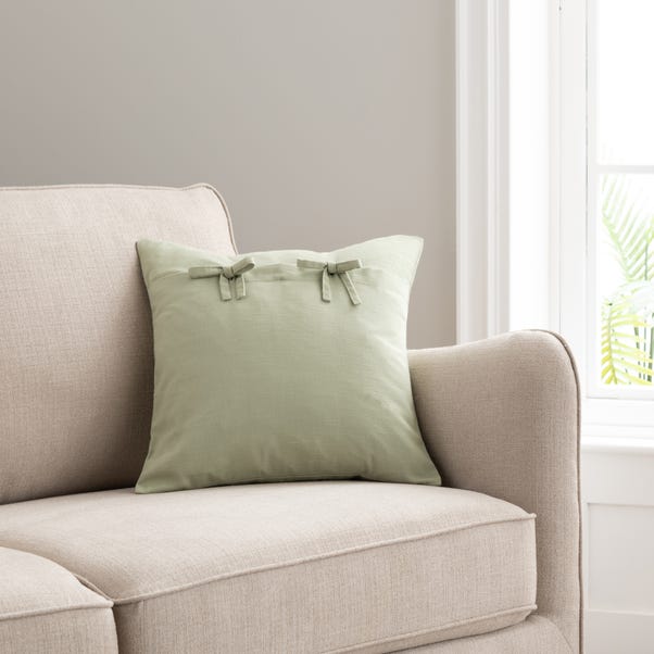 Isabelle Ties Cushion Cover Sage