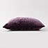 Vintage Chenille Cushion Aubergine (Purple)