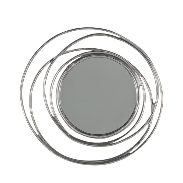 Lakenan Round Satin Wall Mirror, Slver  66cm image 1 of 1