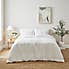 Liora Waffle Duvet Cover and Pillowcase Set White  undefined
