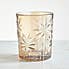 Luxe Palm Amber Tumbler Glass Amber