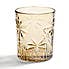 Luxe Palm Amber Tumbler Glass Amber
