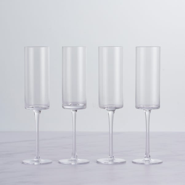 Set of 4 Montreal Flute Glasses image 1 of 4