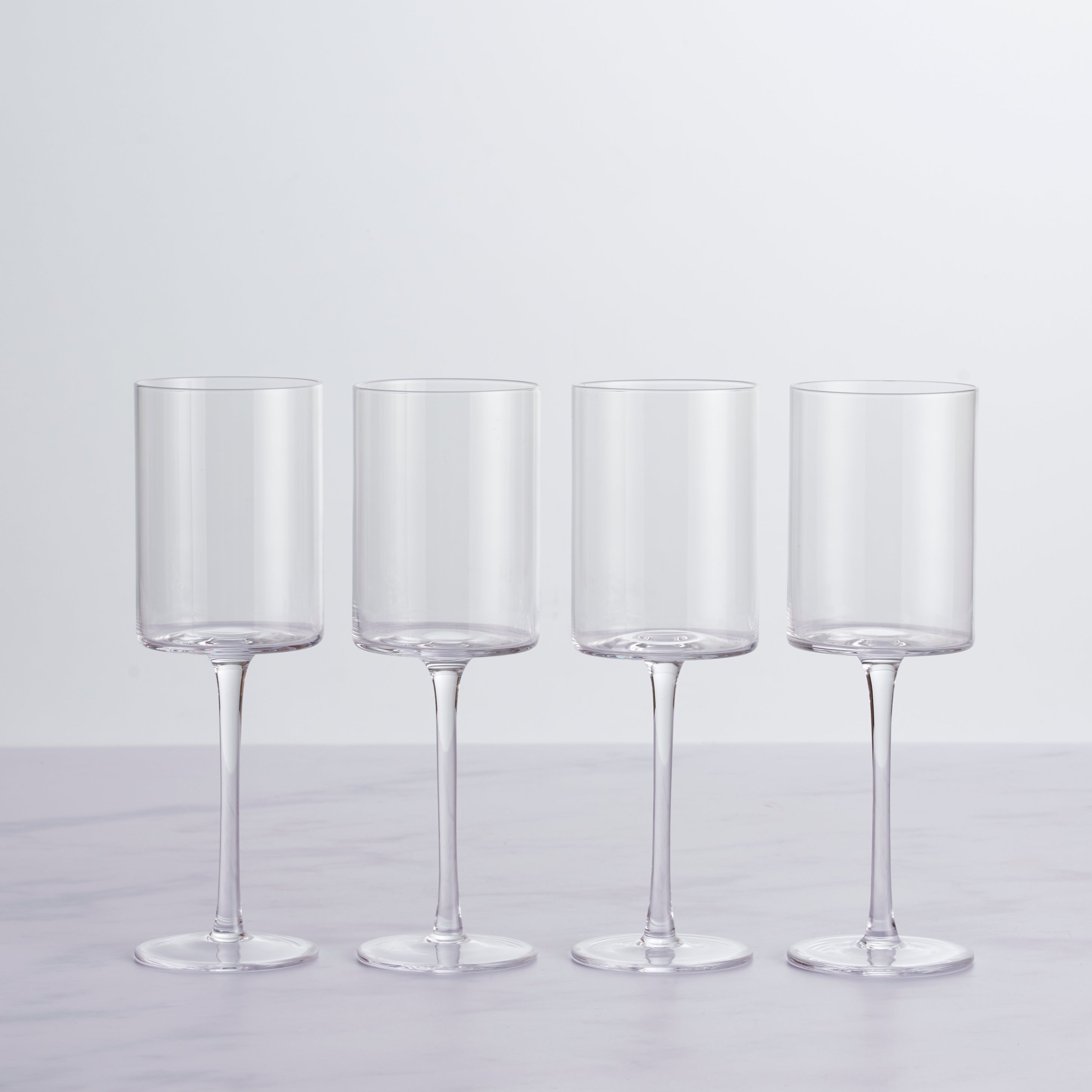 Set Of 4 Montreal Red Wine Glasses Clear