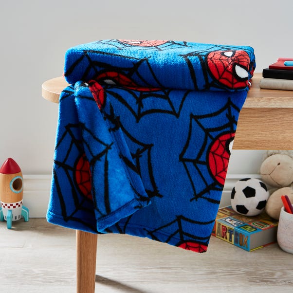 Marvel Spider-Man Blue Fleece Blanket Blue
