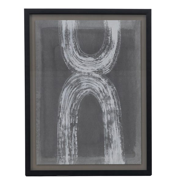 Eolia Abstract Charcoal II Framed Art Black