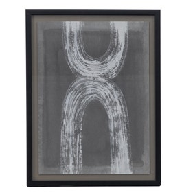 Eolia Abstract Charcoal II Framed Art