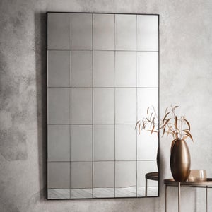 Cedar & Sage Loretto Window Distressed Rectangle Full Length Wall Mirror