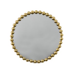 Cedar & Sage Annadel Beaded Round Wall Mirror