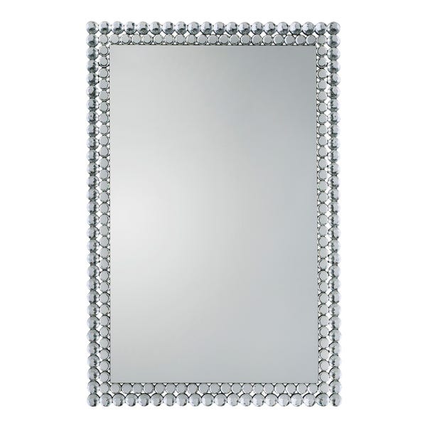 Elida Beaded Rectangle Wall Mirror image 1 of 3
