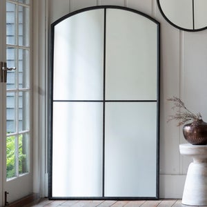 Cedar & Sage Anniston Large Arched Window Full Length Leaner Mirror