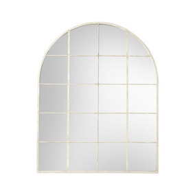 Rockwood Arched Mirror, White 76x95cm