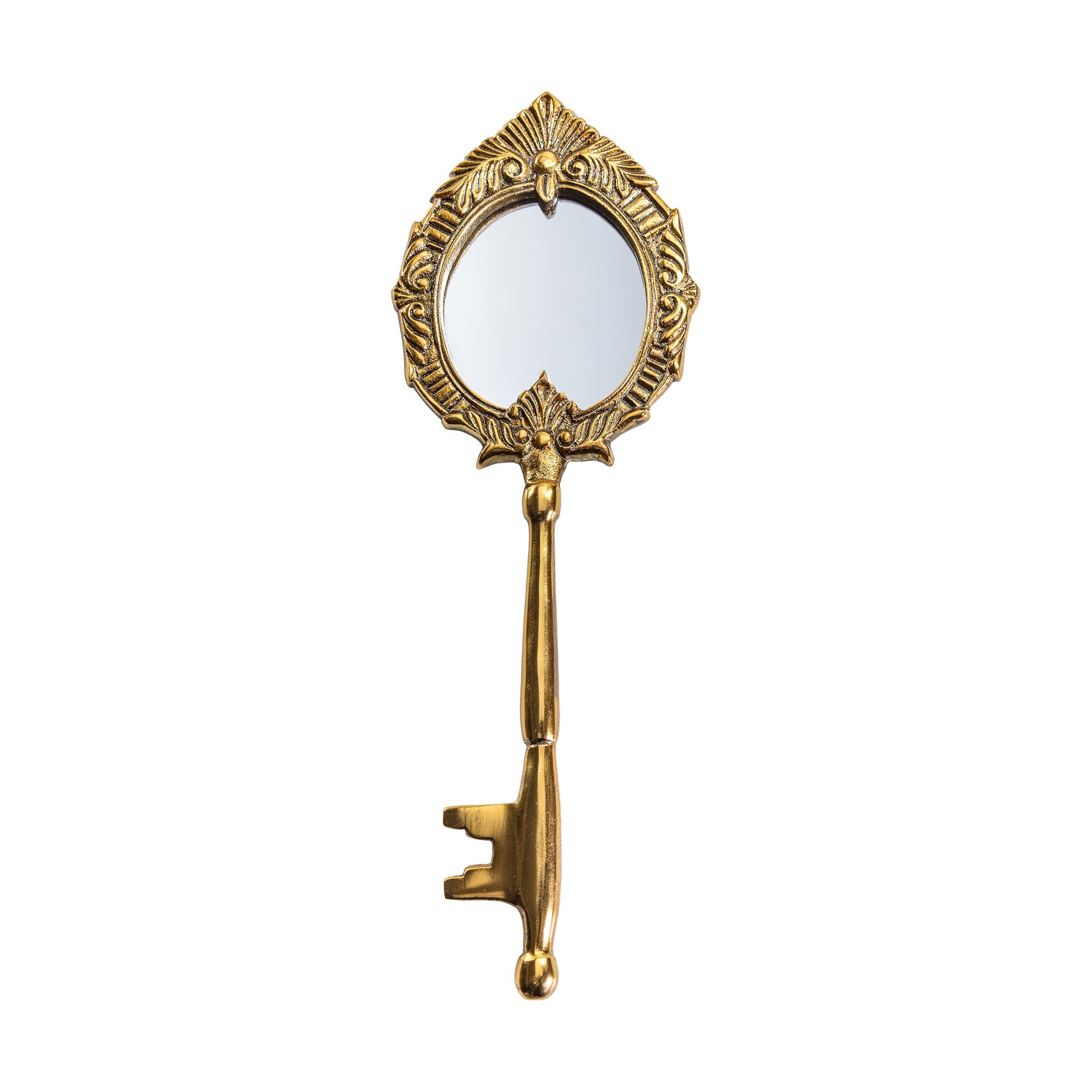 Roorkee Mirror, Antique Brass 12x35cm