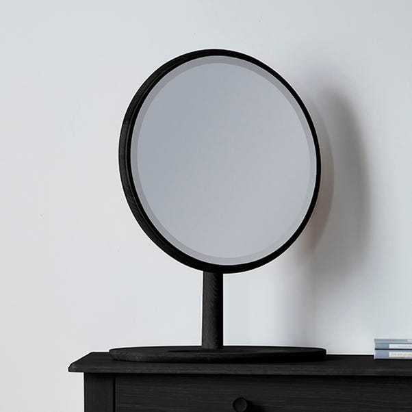Wusu Dressing Mirror, Black 46x64cm image 1 of 3