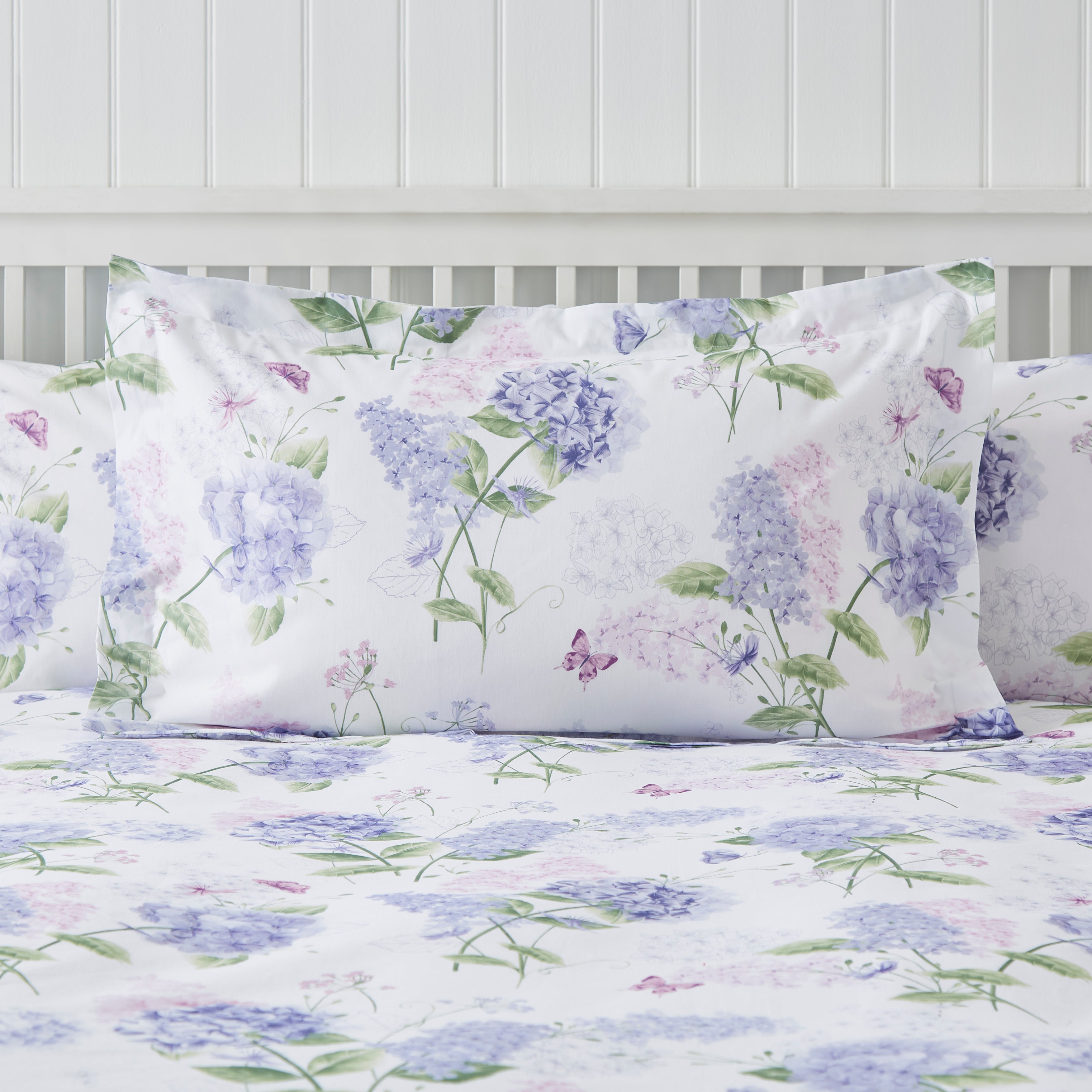 Wild Hydrangea Lilac Oxford Pillowcase