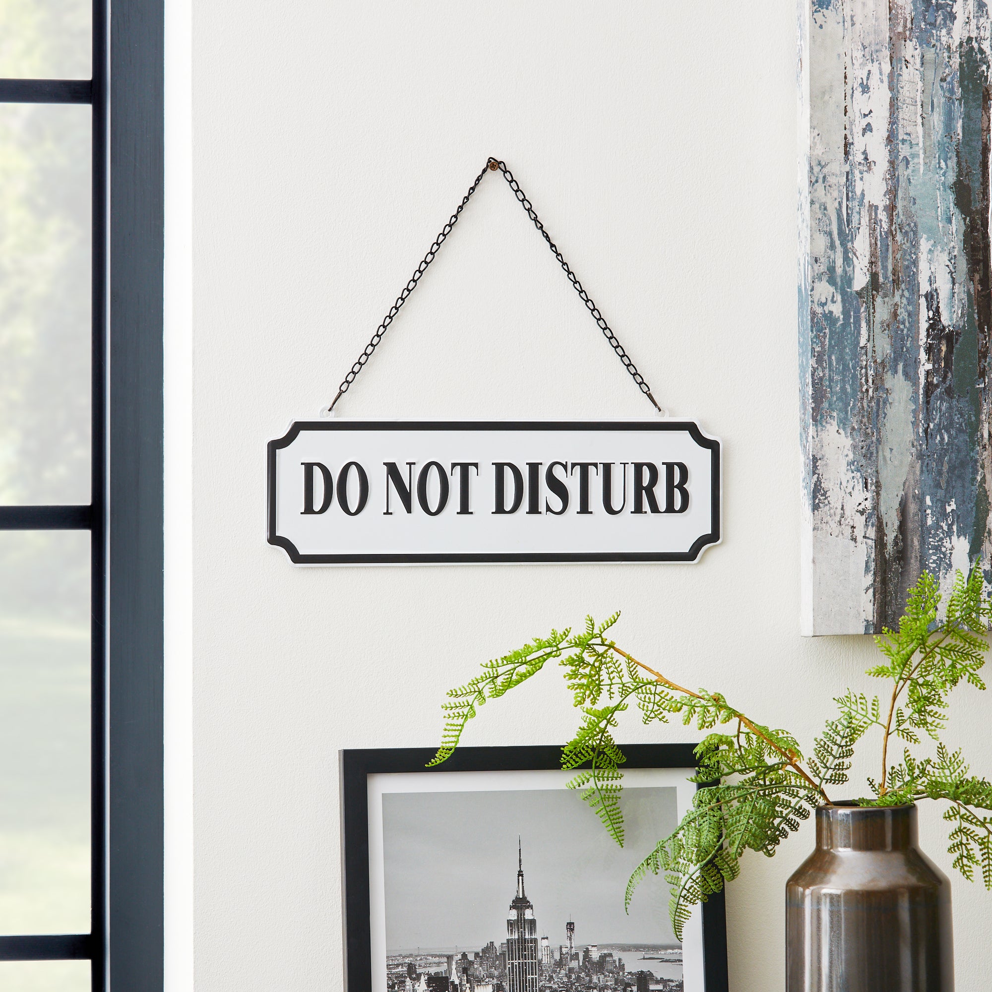 Smart Industrial Dual Sided Hanging Sign