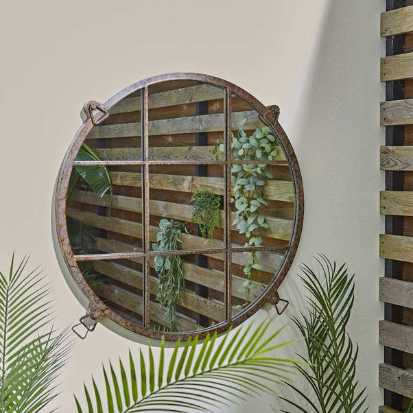 Listera Round Indoor Outdoor Wall Mirror image 1 of 5