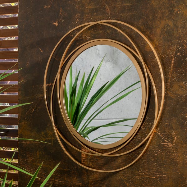 Luxe Round Indoor Outdoor Wall Mirror image 1 of 4