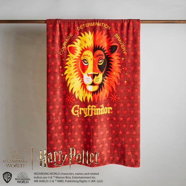 Harry Potter Red Gryffindor Fleece Blanket Red undefined