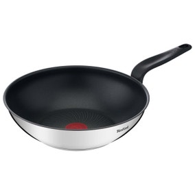 Tefal Primary Non-Stick Stainless Steel Wok, 28cm