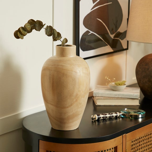 Click to view product details and reviews for Tall Wooden Vase.