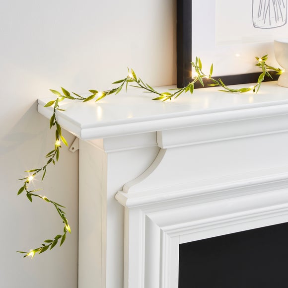 Green Leaf LED String Light Dunelm