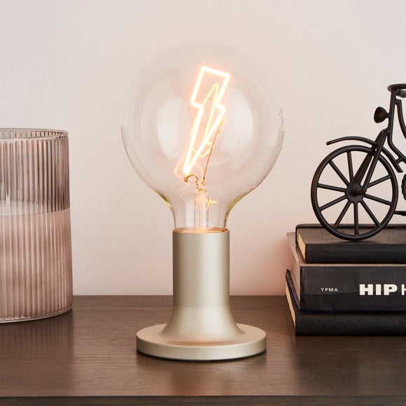 Light bulb bedside store lamp