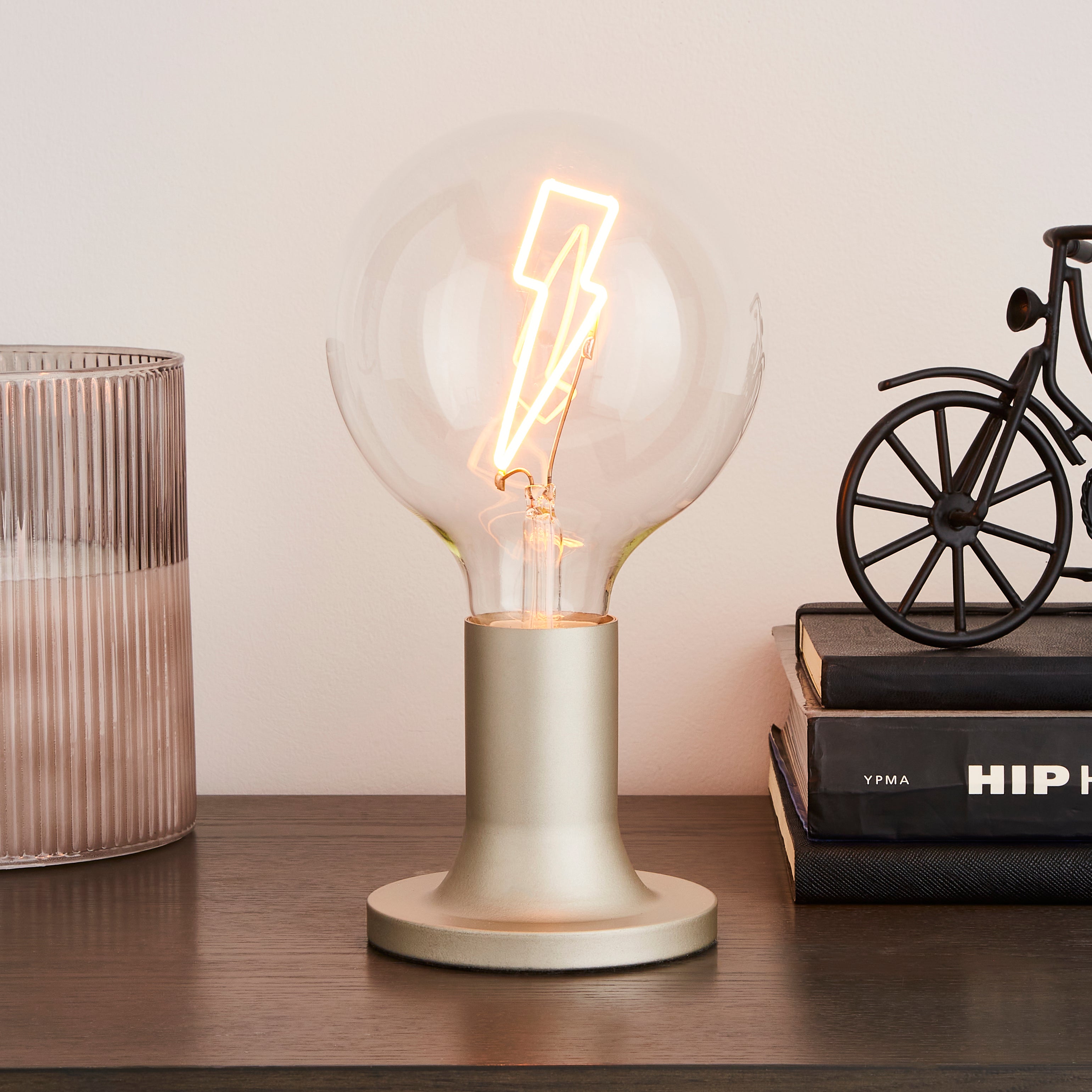 Lightning Bolt Bulb Table Lamp