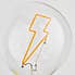 Lightning Bolt Bulb Table Lamp Silver