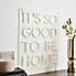 Good To Be Home Neon Sign Clear