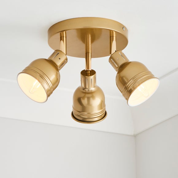 Dunelm antique store brass ceiling light