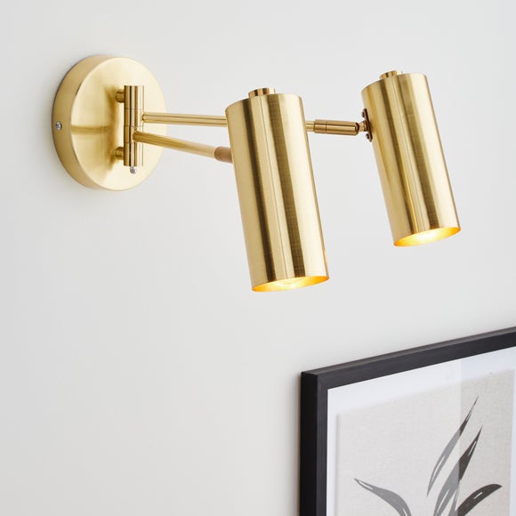 Click to view product details and reviews for Leila Dual Spotlight Wall Light.