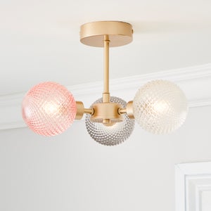 Elodie 3 Light Semi Flush Ceiling Light