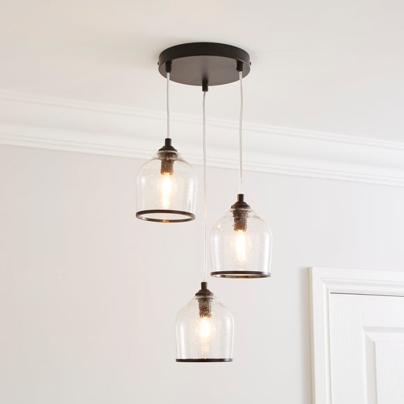 Lenny glass deals pendant ceiling fitting