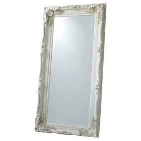 Carved Calera Leaner Mirror Cream 90 x 176cm