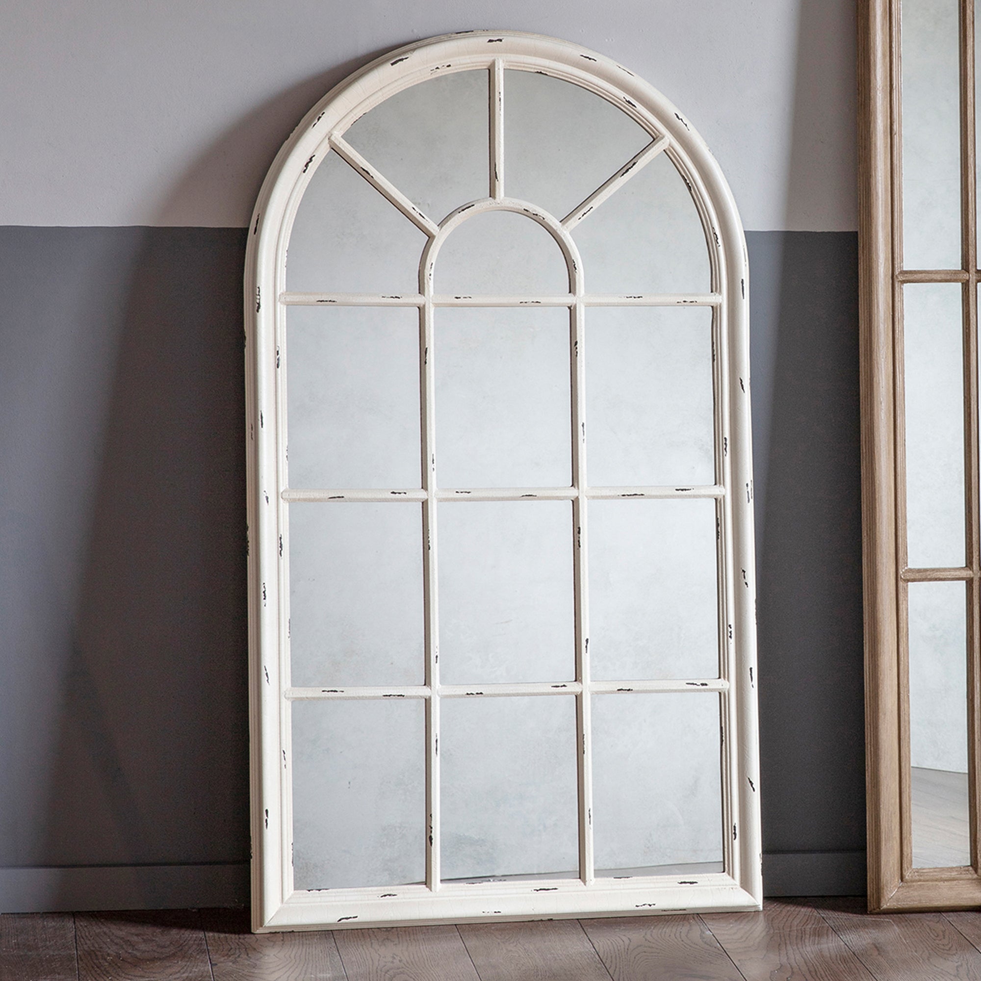 Lavonia Arched Mirror, White 80x140cm
