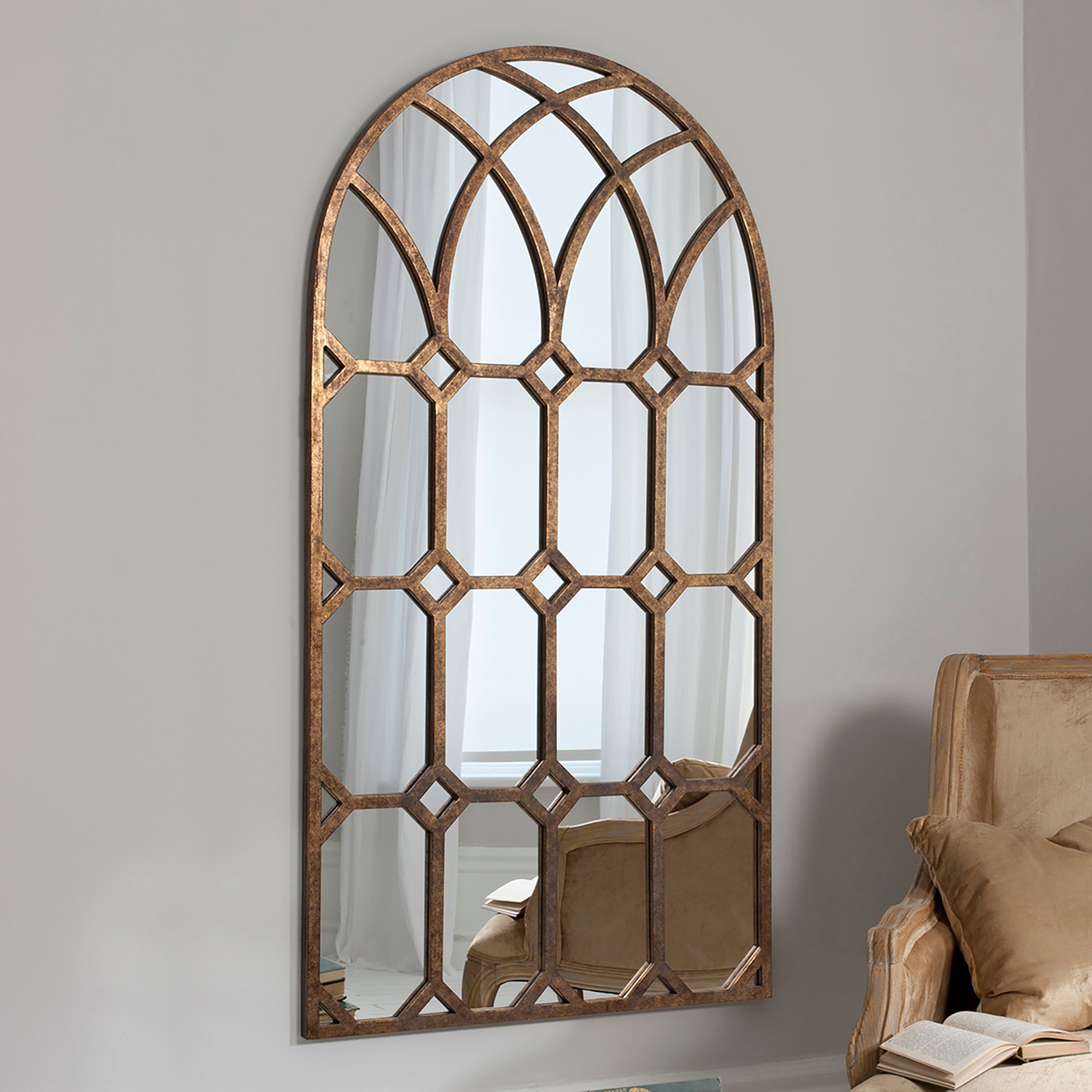 Khadra Arched Window Wall Mirror