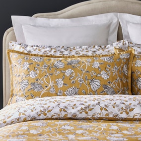Dorma Evander Ochre Oxford Pillowcase Pair