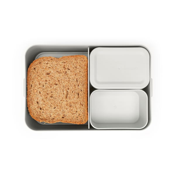 Make & Take Bento Large Light Grey Lunch Box image 1 of 4